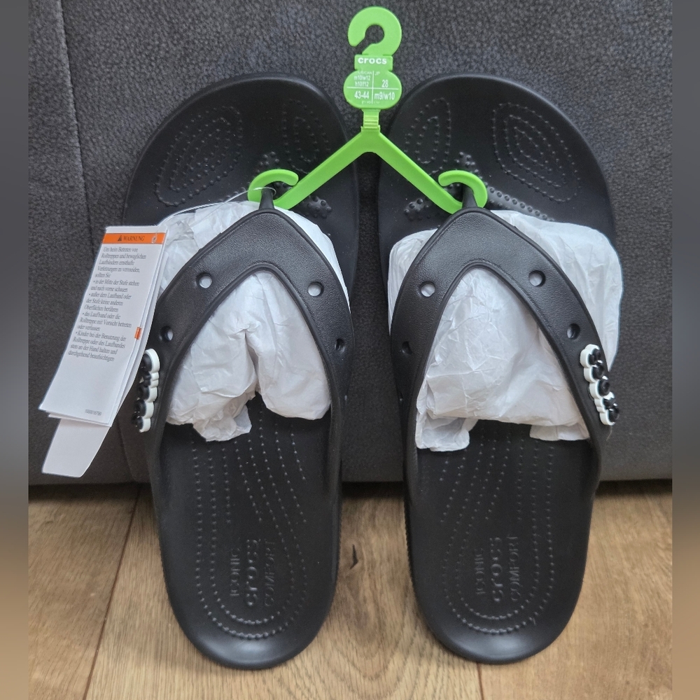 NWT CROCS Baya II Unisex Filp Flops Size:  US M 10/ US W 12 Includes 2 Jibbitz